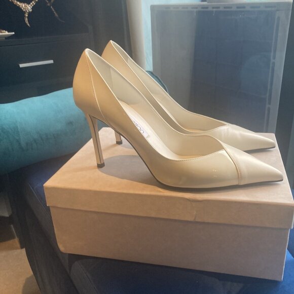 Jimmy Choo White Heels - Picture 2 of 5